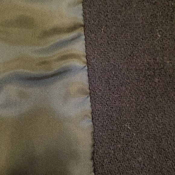 Sag Harbor Womens Navy Wool Blazer / Shoulder Pads / Vintage / Size 12 - Picture 10 of 14